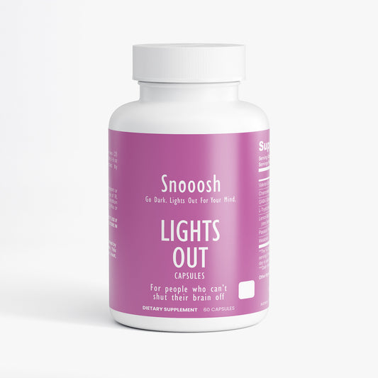 Go Dark. Lights Out Sleep Formula