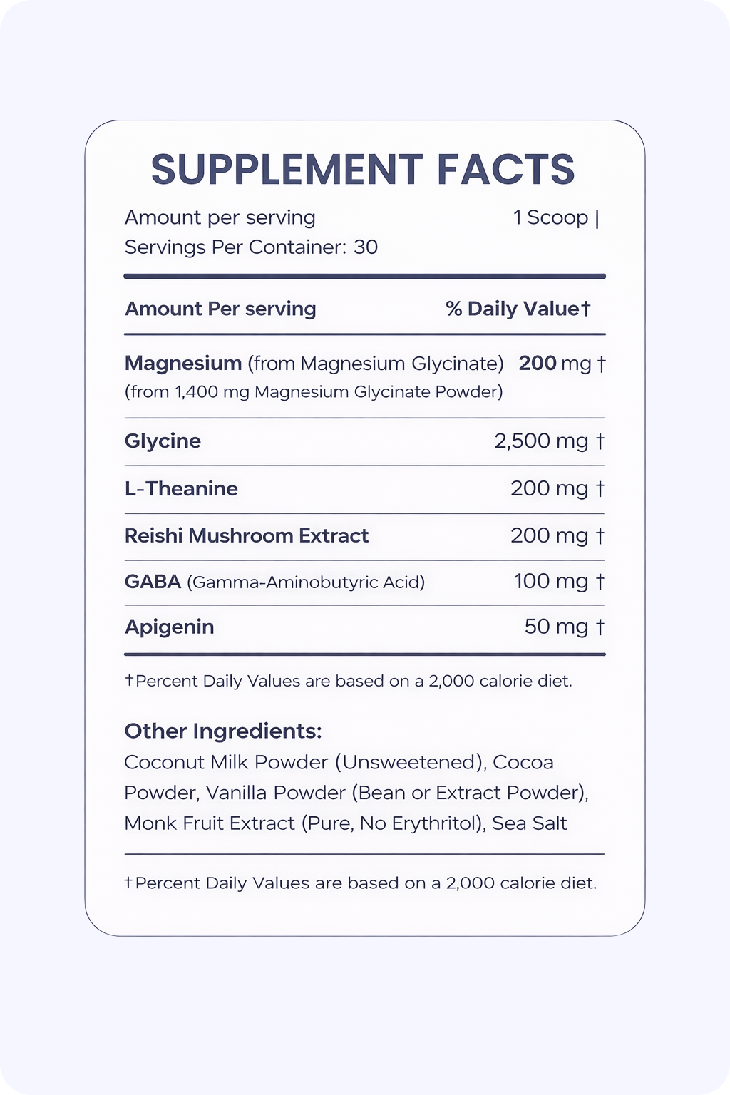 Melatonin-Free Cocoa Dream Powder