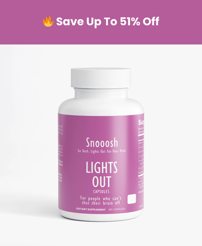 Go Dark. Lights Out Sleep Formula