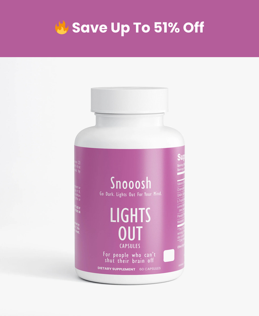 Go Dark. Lights Out Sleep Formula